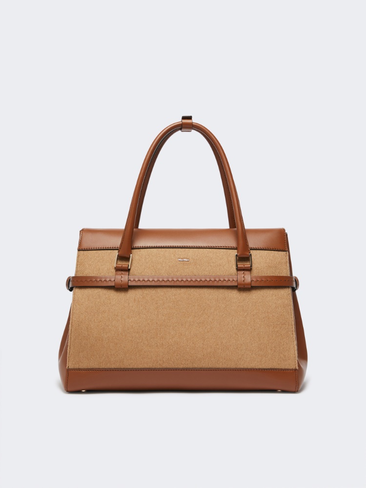 Camel and leather handbag - CAMEL - Max Mara - 3