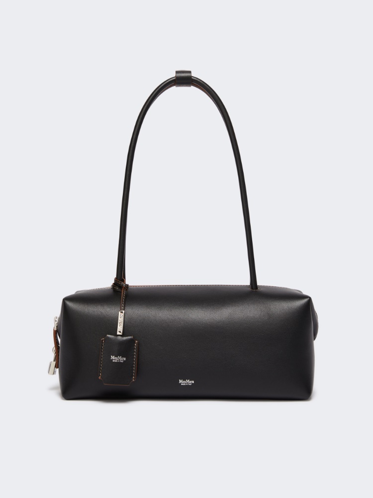 Natural leather bowler bag - BLACK - 1