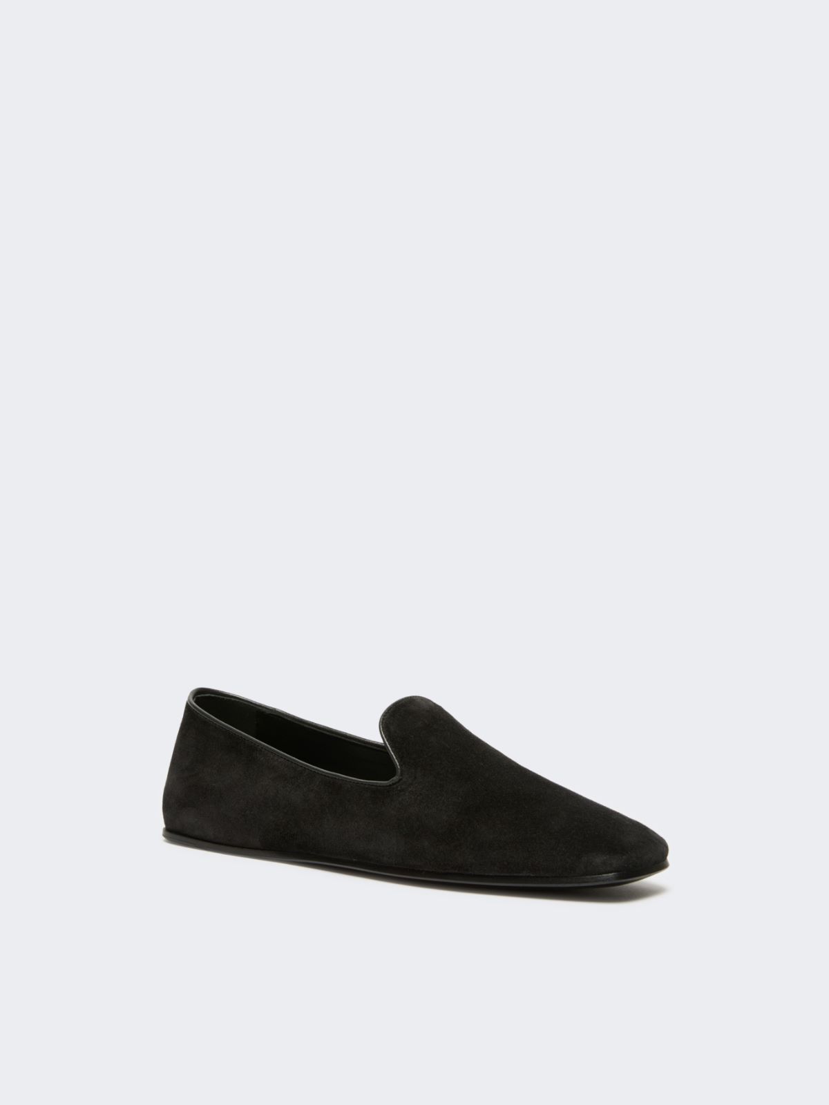 Suede Friulian shoes - DARK GREY - Max Mara - 2