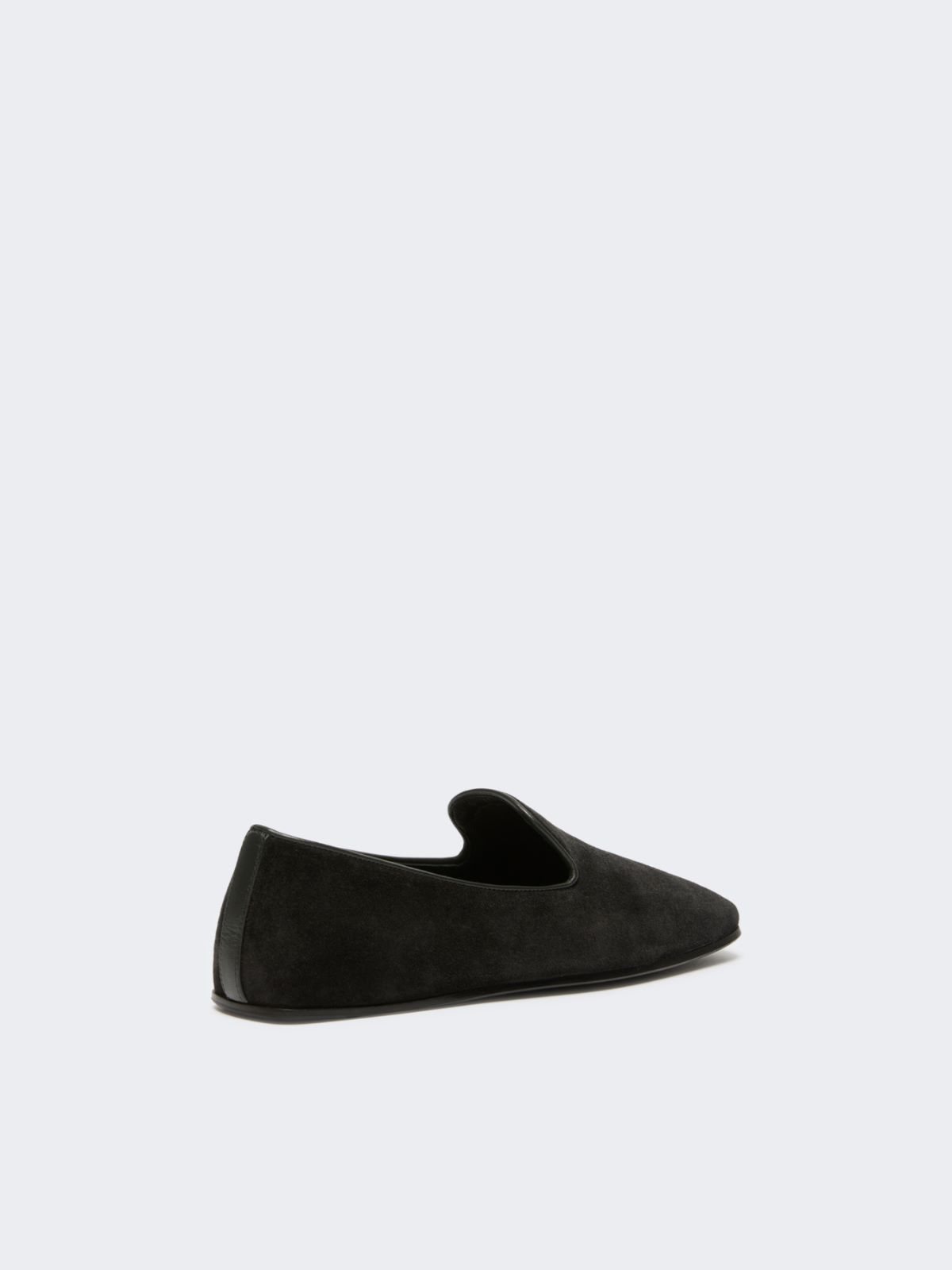 Suede Friulian shoes - DARK GREY - Max Mara - 3