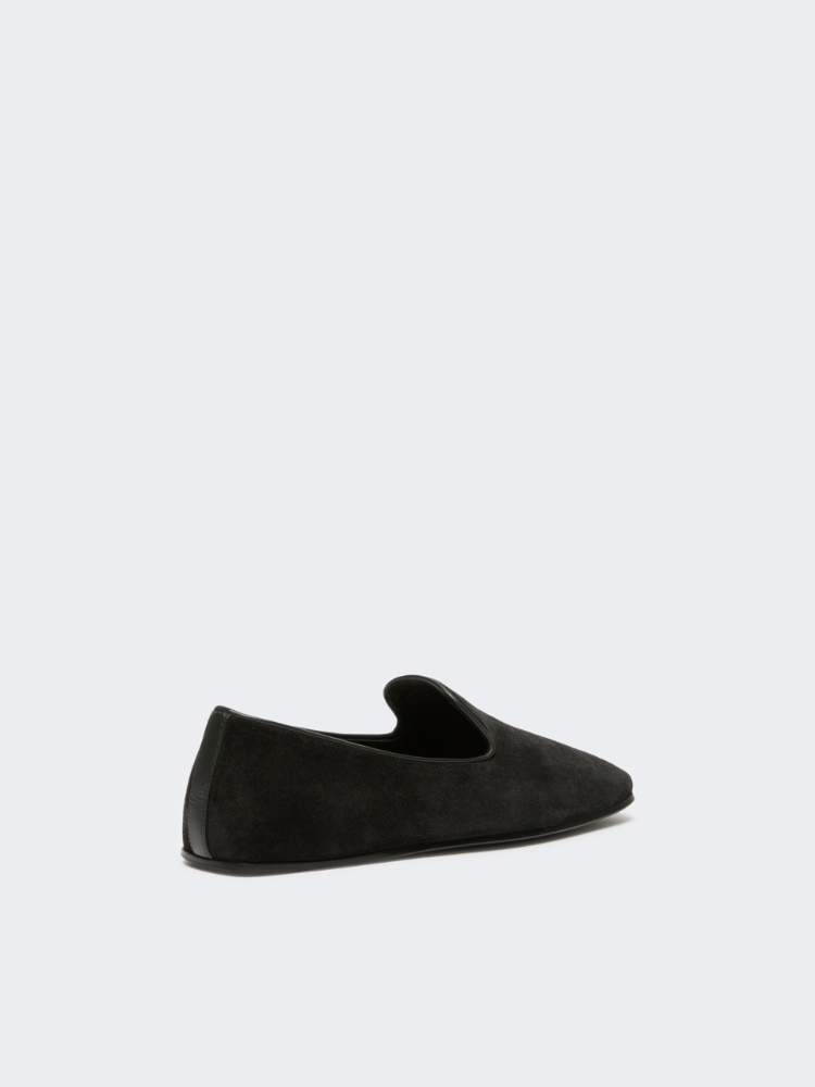 Suede Friulian shoes - DARK GREY - Max Mara - 3