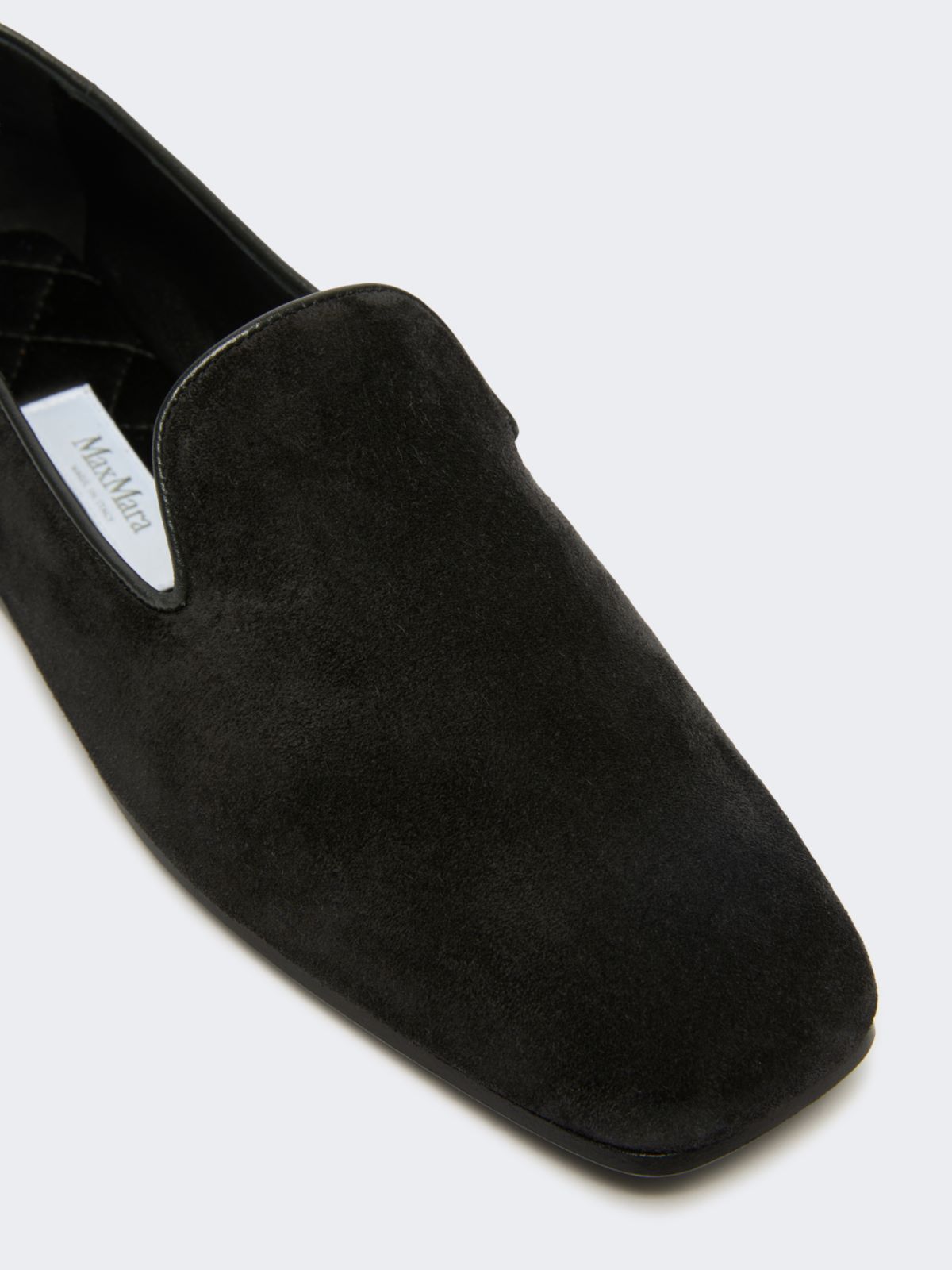 Suede Friulian shoes - DARK GREY - Max Mara - 4