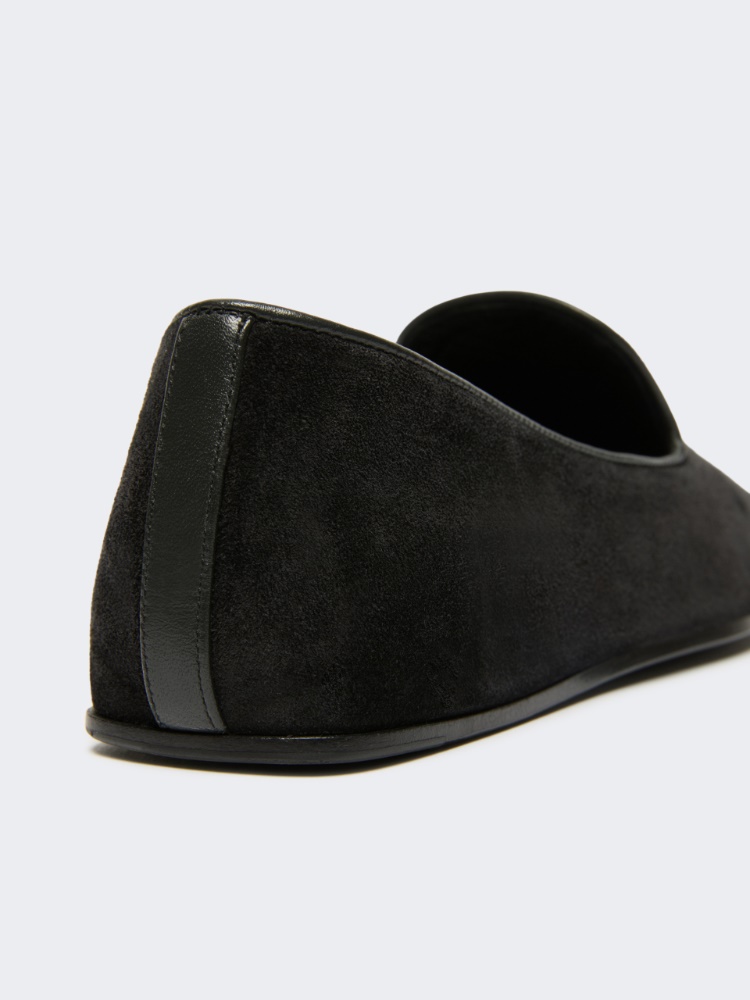Suede Friulian shoes - DARK GREY - Max Mara - 5