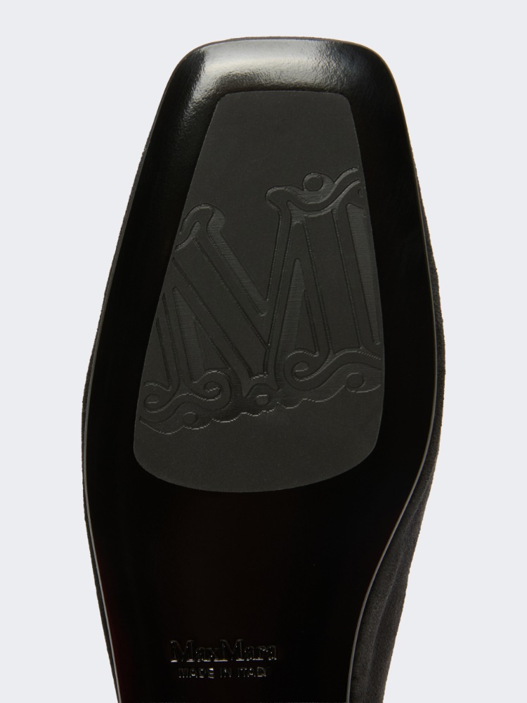 Suede Friulian shoes - DARK GREY - Max Mara - 6