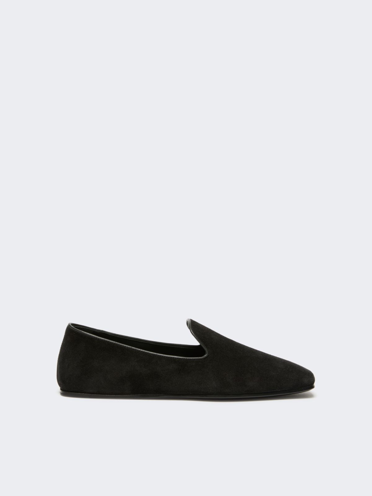 Suede Friulian shoes - DARK GREY - Max Mara