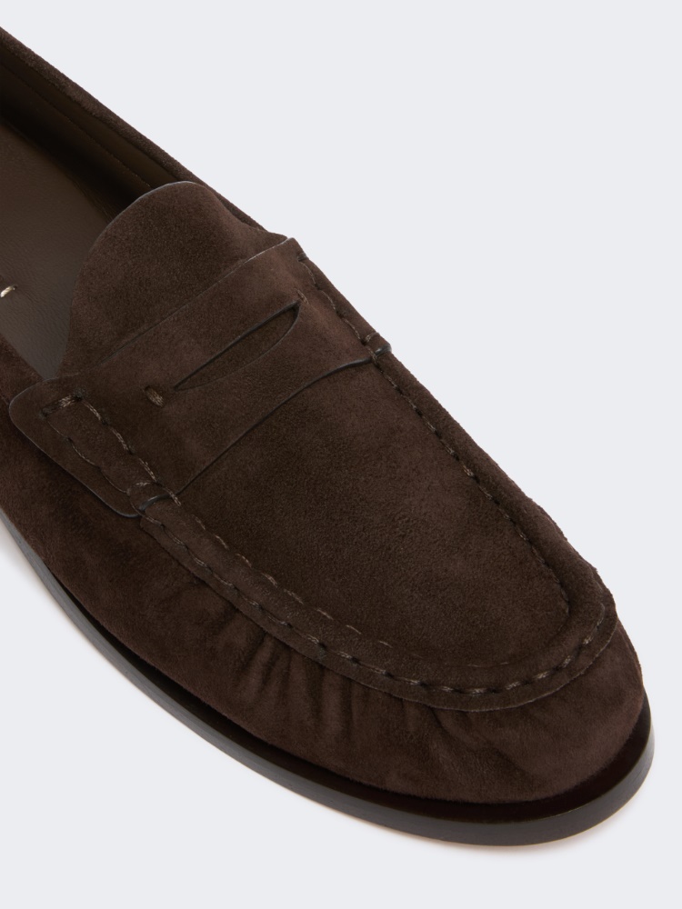 Loafer aus Wildleder - DUNKELBRAUN - 3