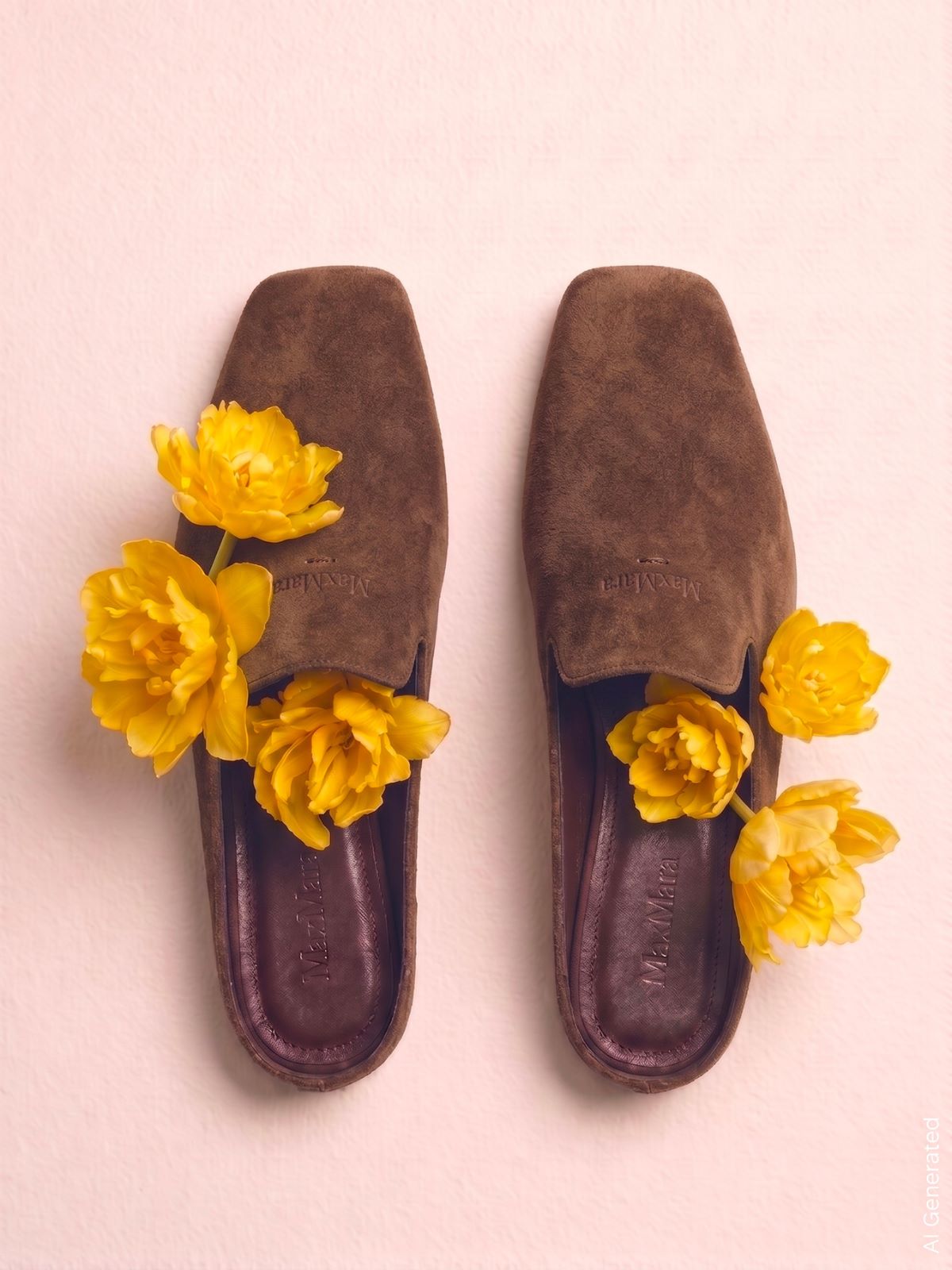 Split-leather mules + DARK BROWN - Max Mara