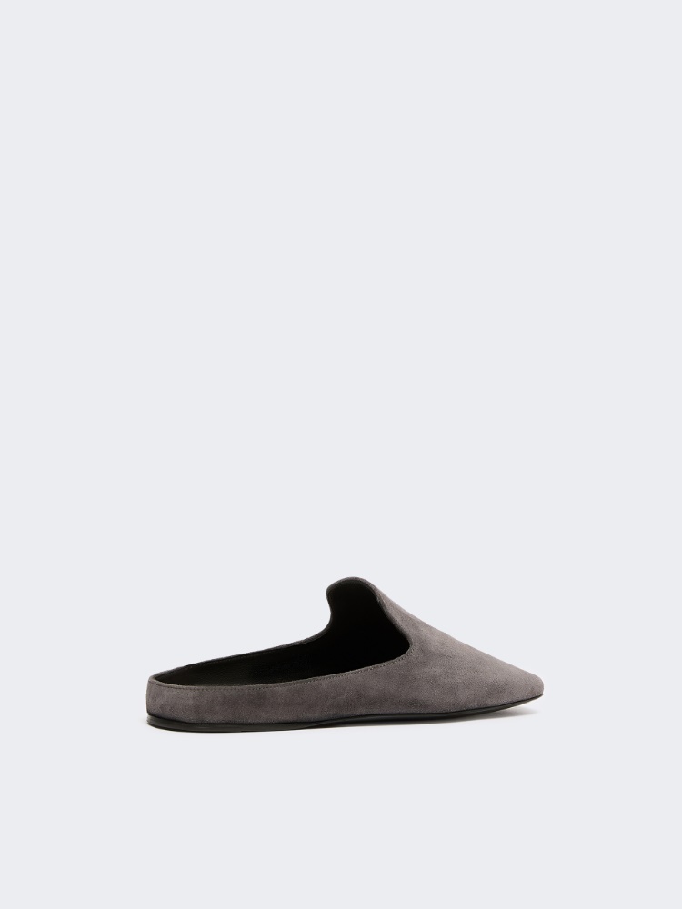 Split-leather mules - MEDIUM GREY - Max Mara - 3