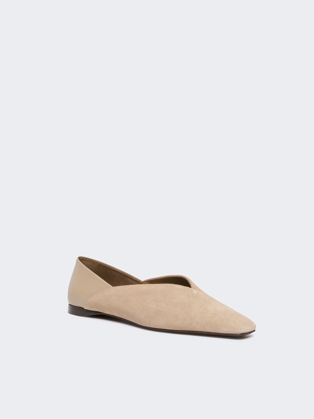 Ballerinas aus Spaltleder und Nappaleder - BEIGE - Max Mara - 2