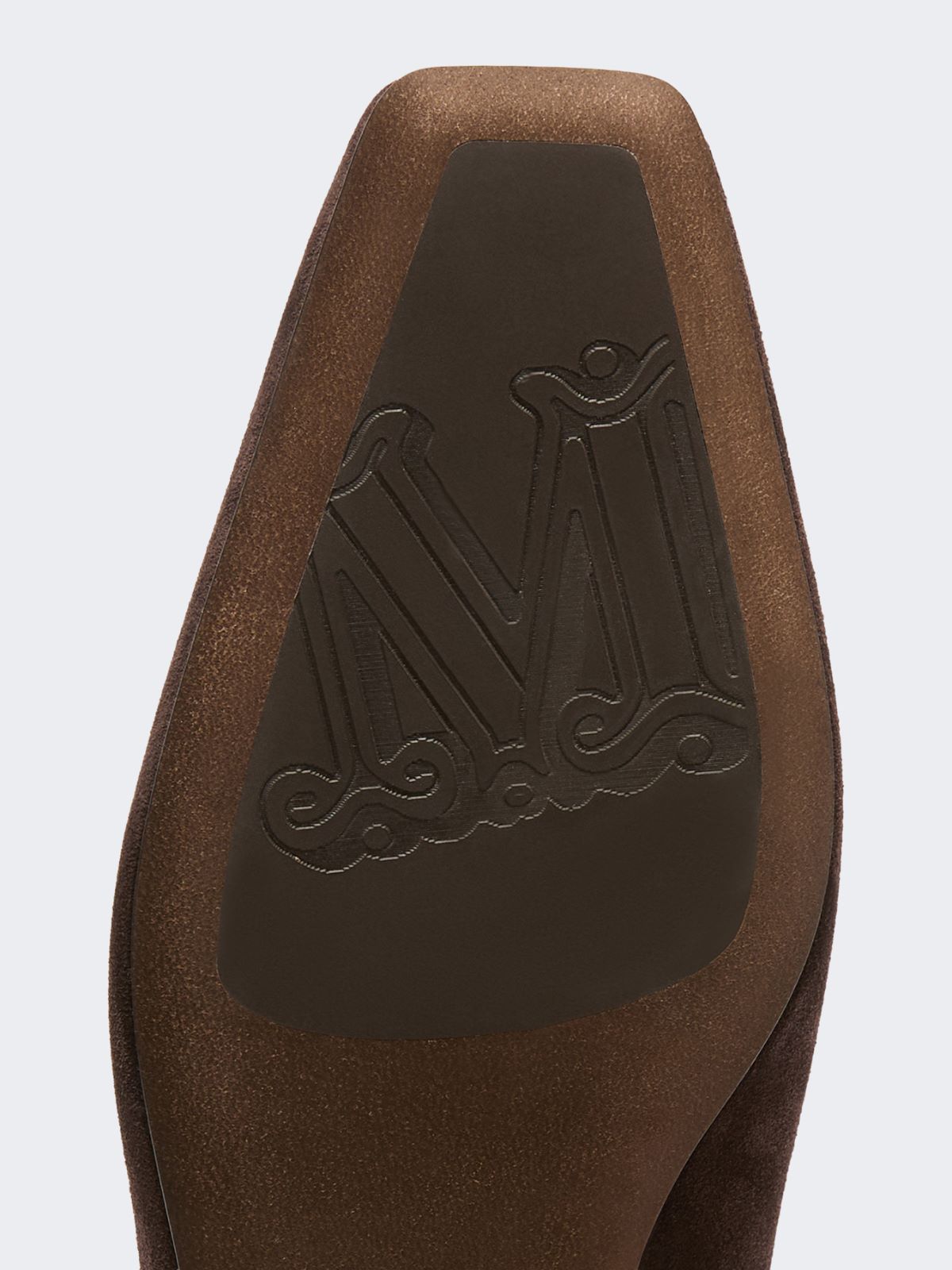 Bailarinas de serraje y napa - MARRON OSCURO - Max Mara - 5