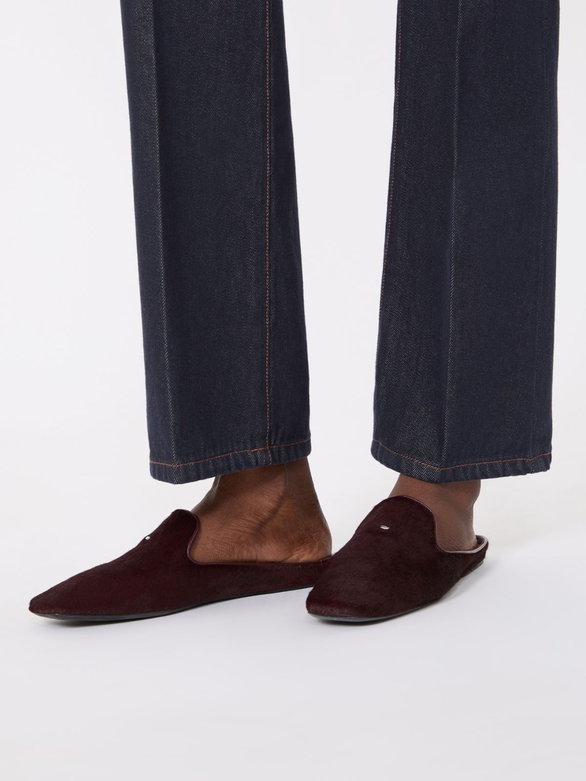 Mules aus Ponyfell und Nappaleder - BORDEAUX - Max Mara - 6