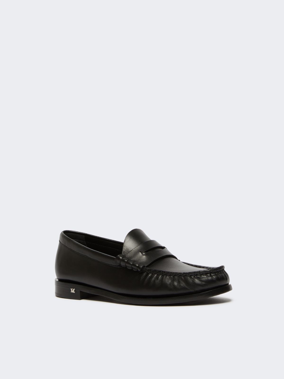 Classic leather moccasins - BLACK - 2