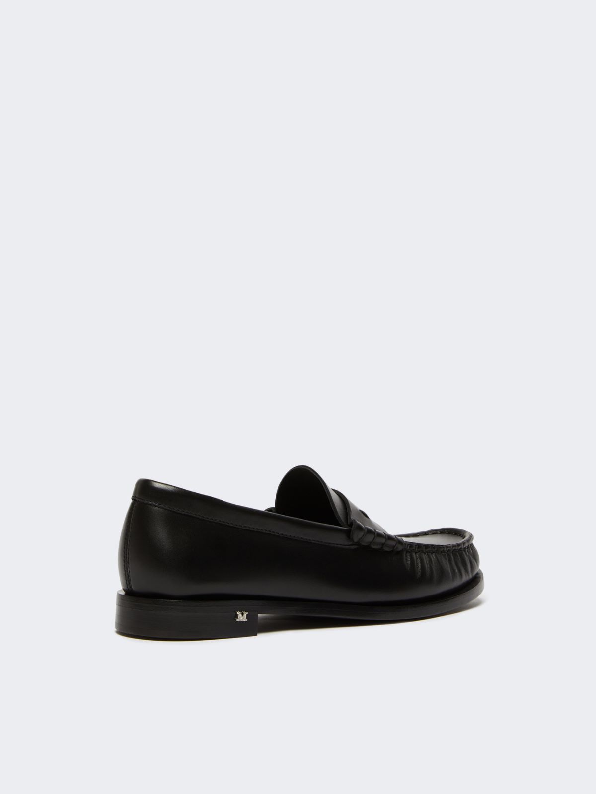 Classic leather moccasins - BLACK - Max Mara - 3