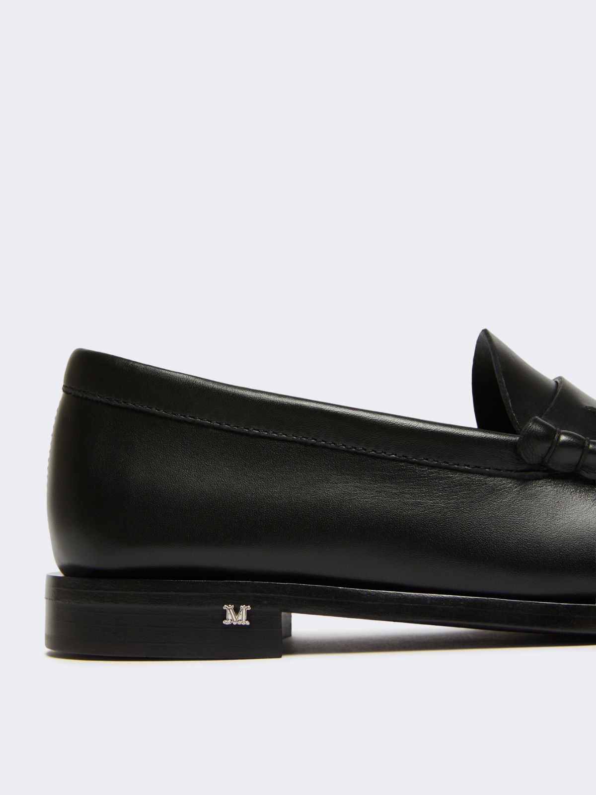 Classic leather moccasins - BLACK - 4