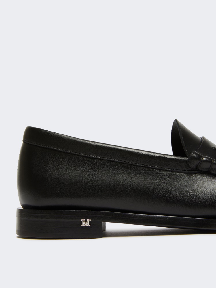 Classic leather moccasins - BLACK - 4