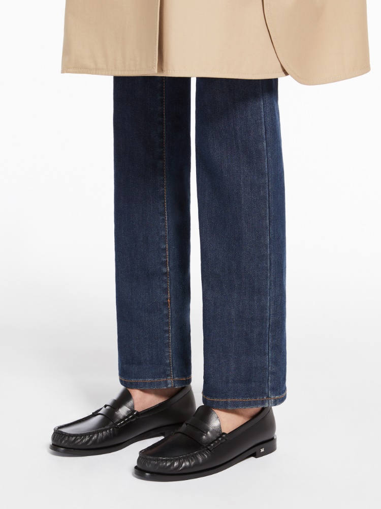 Classic leather moccasins - BLACK