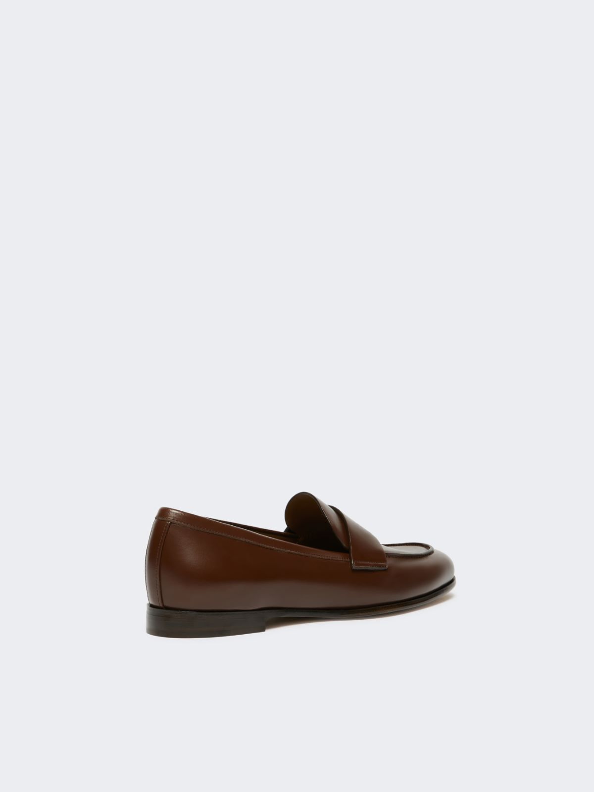Semi-glossy leather moccasins - COCOA - Max Mara - 3