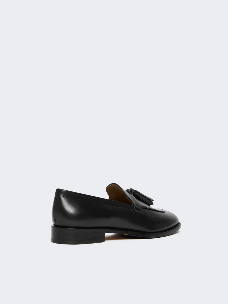 Tasselled leather loafers - BLACK - Max Mara - 3