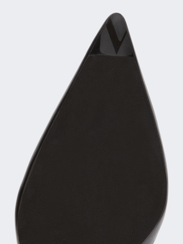 Nappa leather slingbacks - BLACK - 5