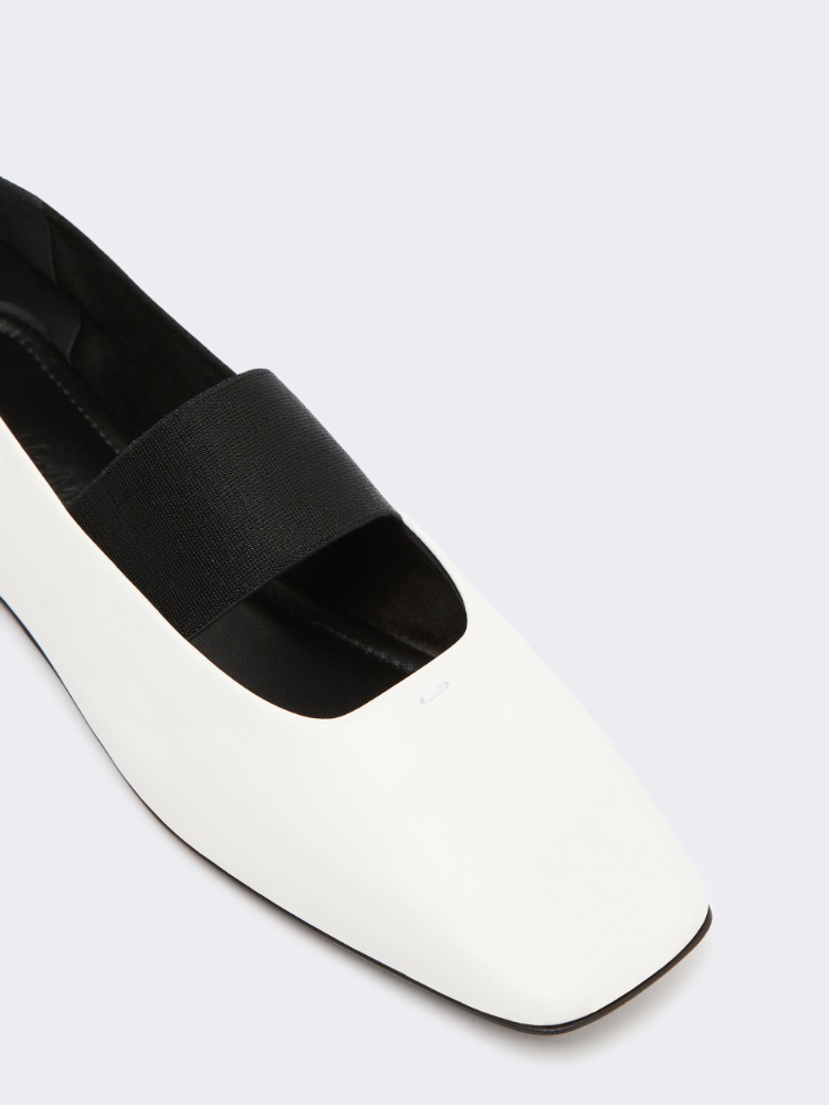 Nappa leather ballet flats - IVORY - 3