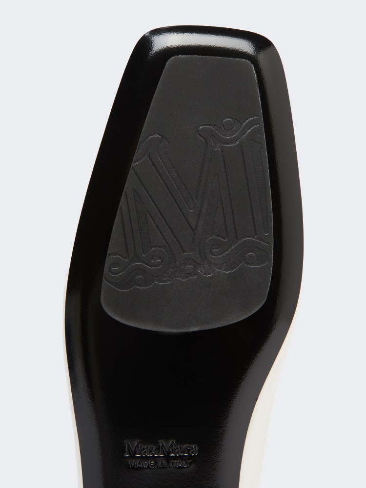 Nappa leather ballet flats - IVORY - 5