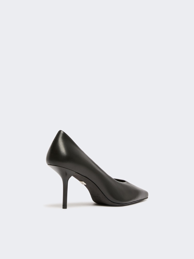 Nappa leather court shoes - BLACK - Max Mara - 3