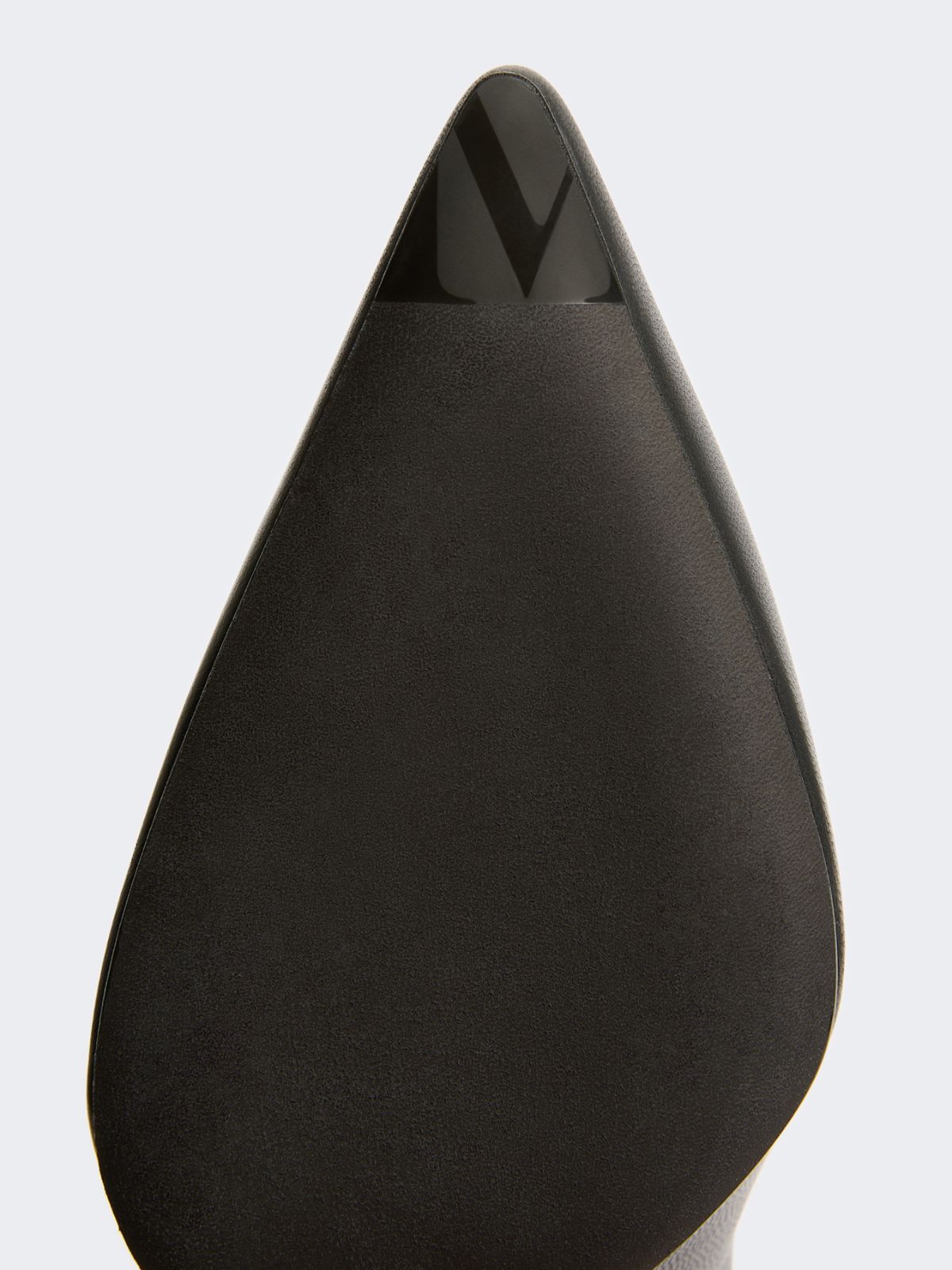 Nappa leather court shoes - BLACK - 5