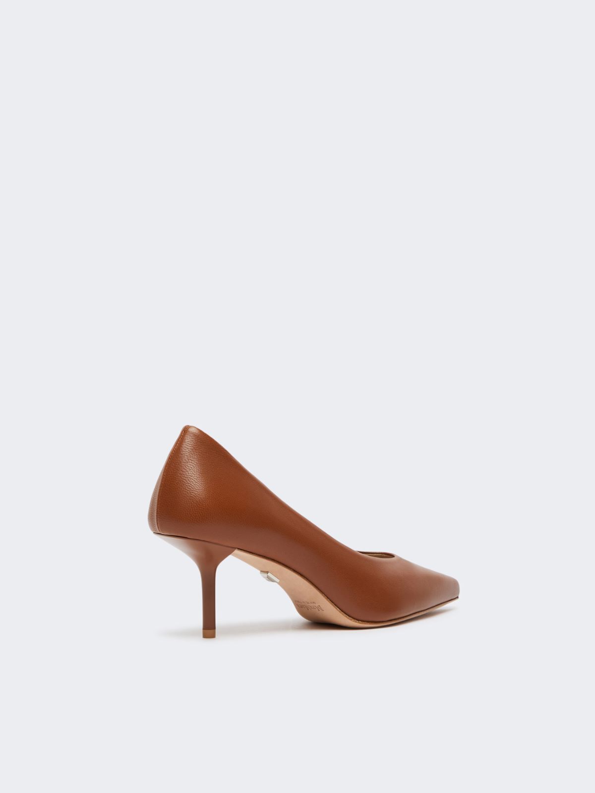 Nappa leather court shoes - TOBACCO - Max Mara - 3