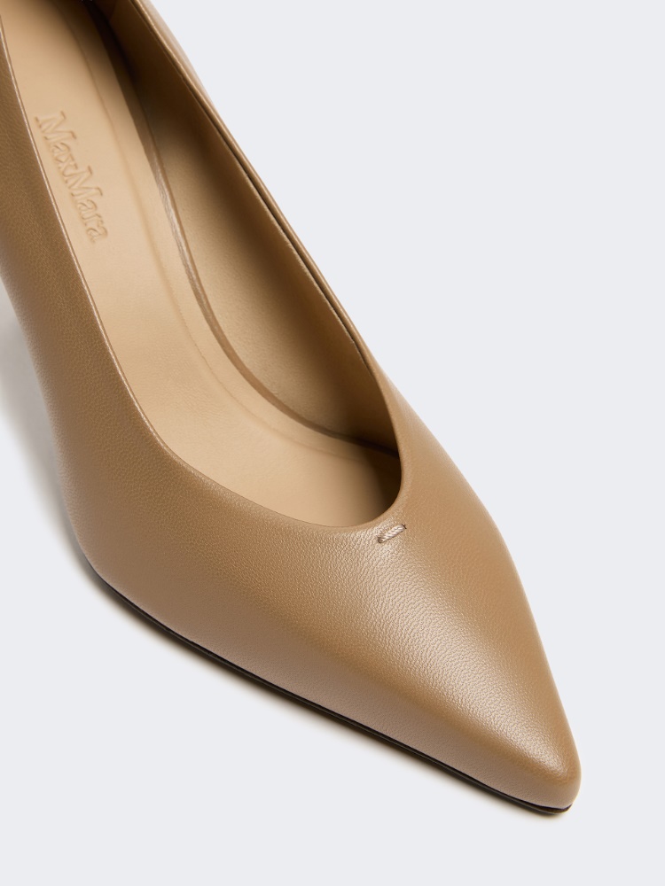 Court shoes in soft nappa leather - MUD - Max Mara - 3