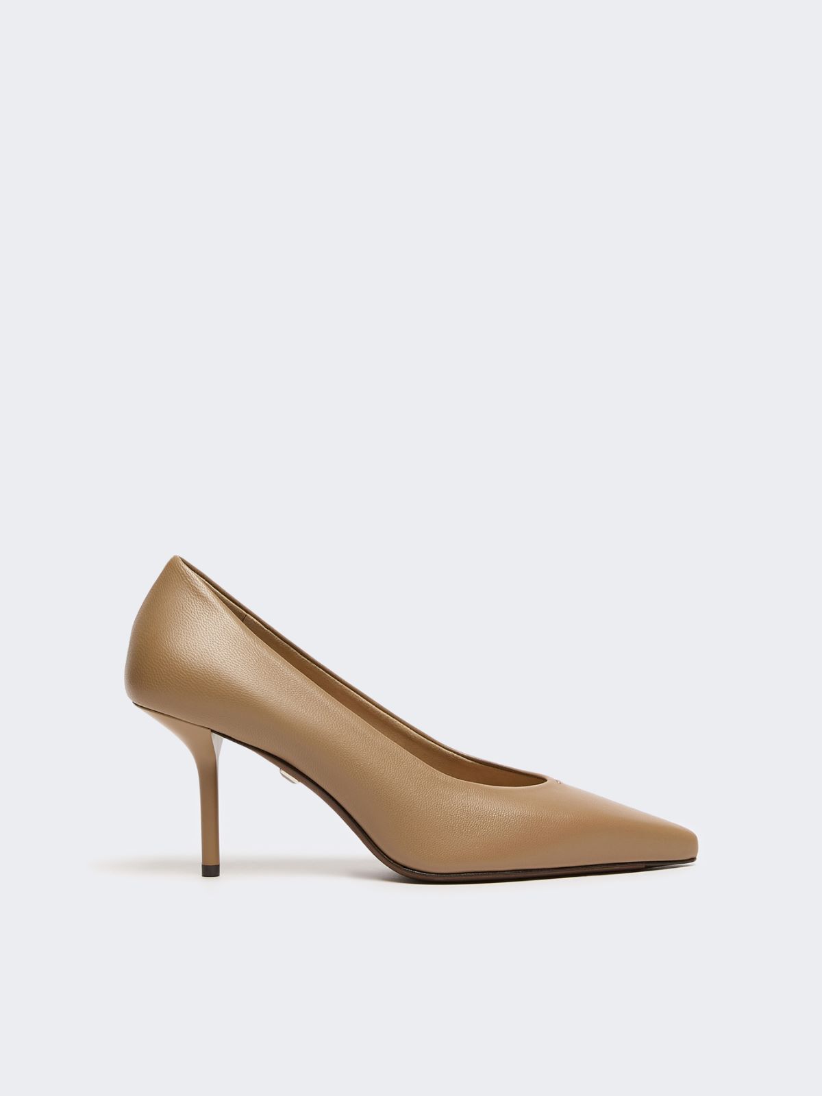 Court shoes in soft nappa leather - MUD - Max Mara