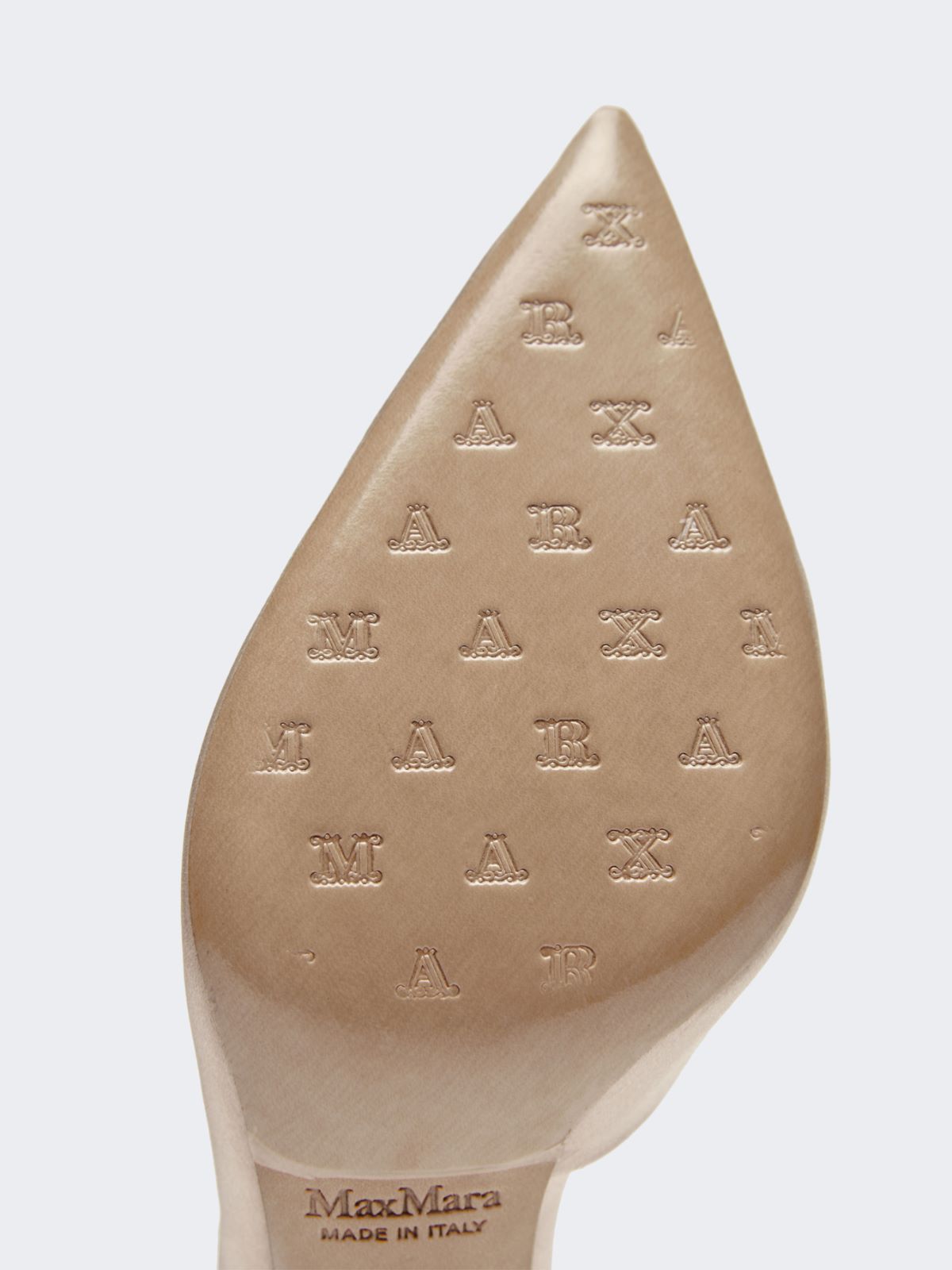 Escarpins en satin avec cristaux - BEIGE - 4