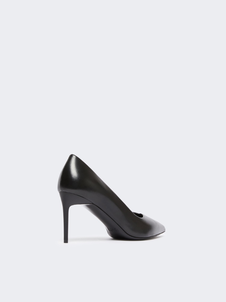 Nappa leather court shoes - BLACK - Max Mara - 3