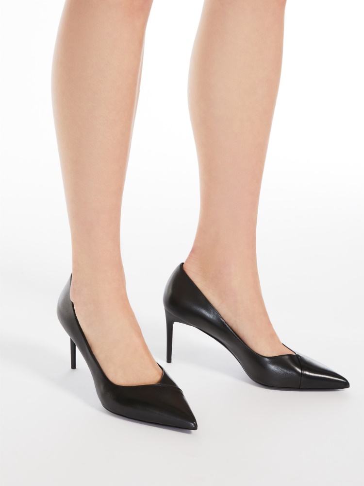 Escarpins en cuir nappa - NOIR