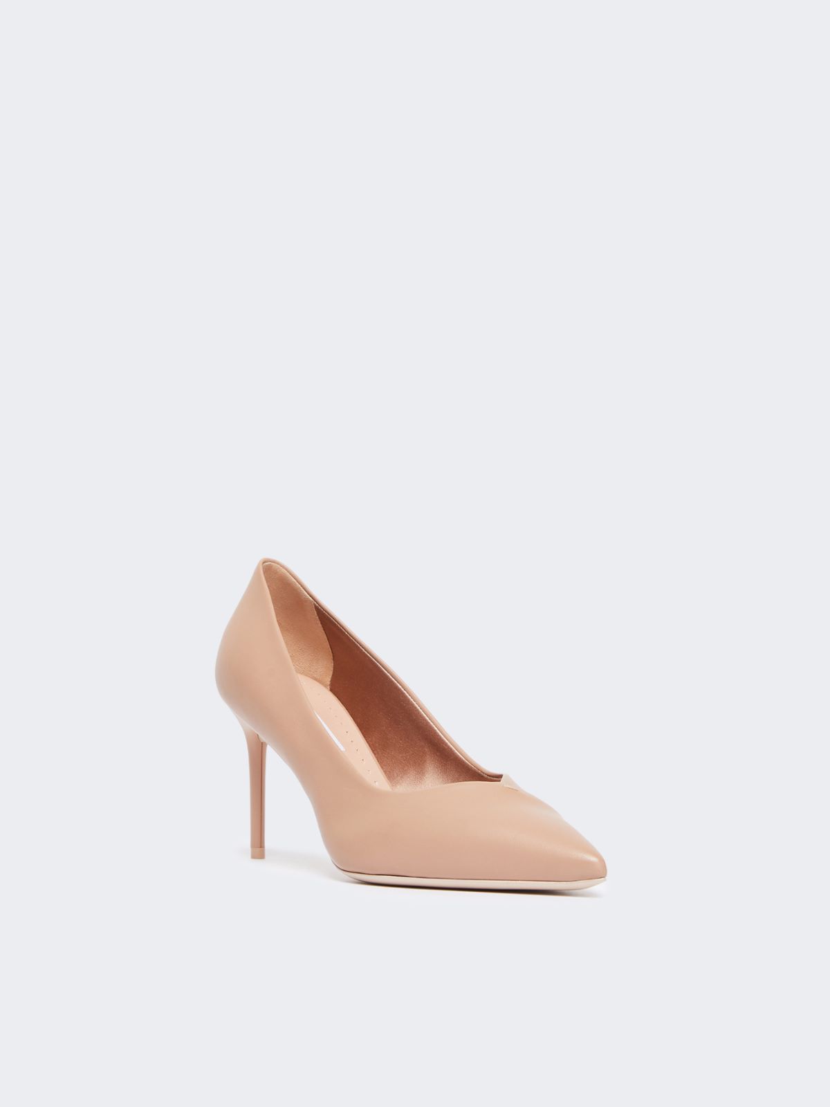 Nappa leather court shoes - POWDER - 2