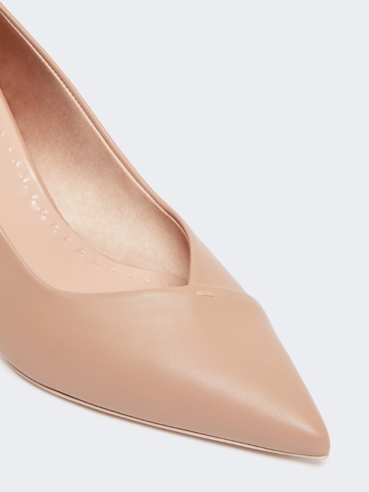 Nappa leather court shoes - POWDER - 3