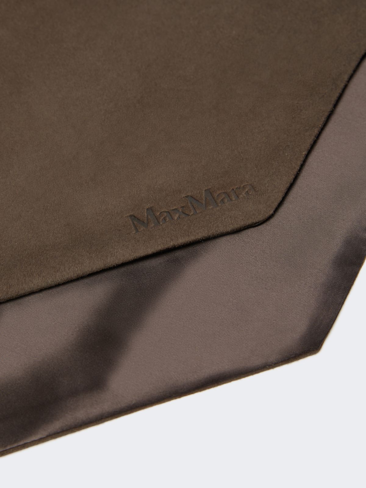 Suede scarf - DARK BROWN - Max Mara - 3