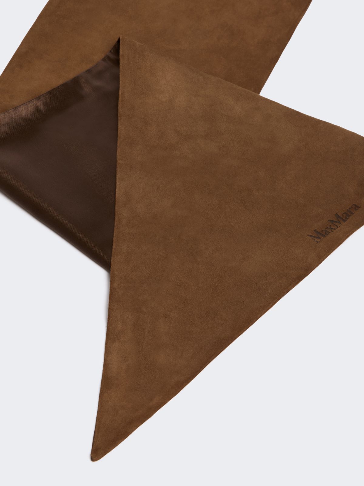Suede scarf - BROWN - Max Mara - 2