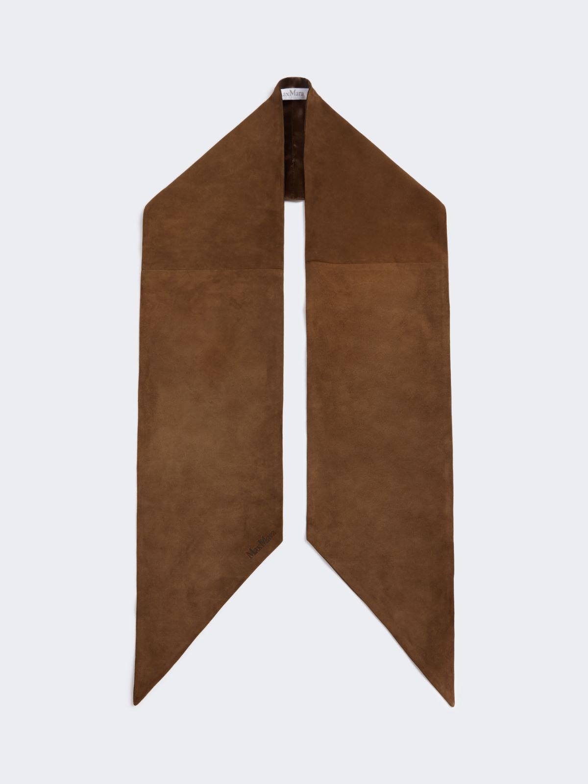 Suede scarf - BROWN - Max Mara