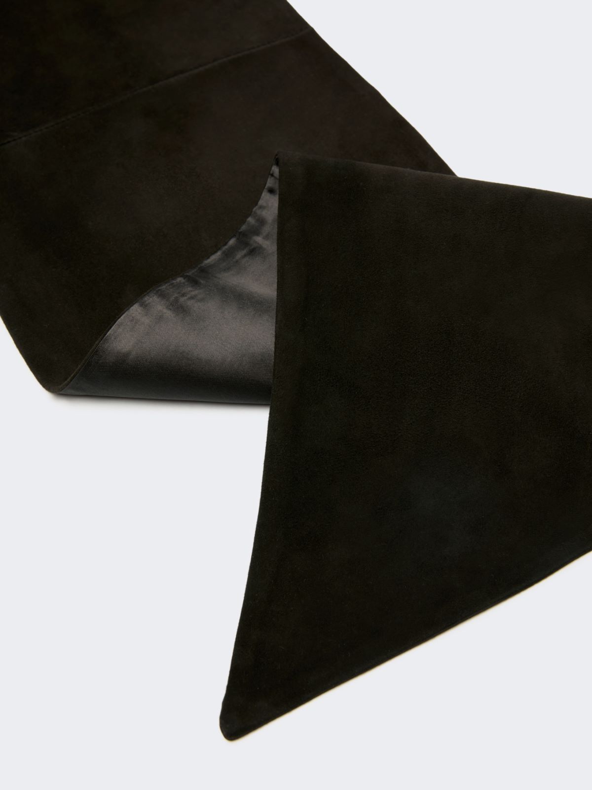 Suede scarf - MEDIUM GREY - Max Mara - 2