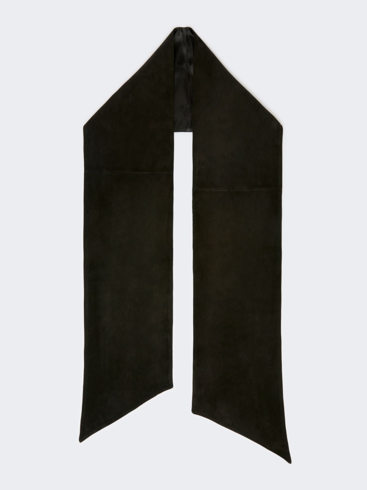 Suede scarf - MEDIUM GREY - Max Mara