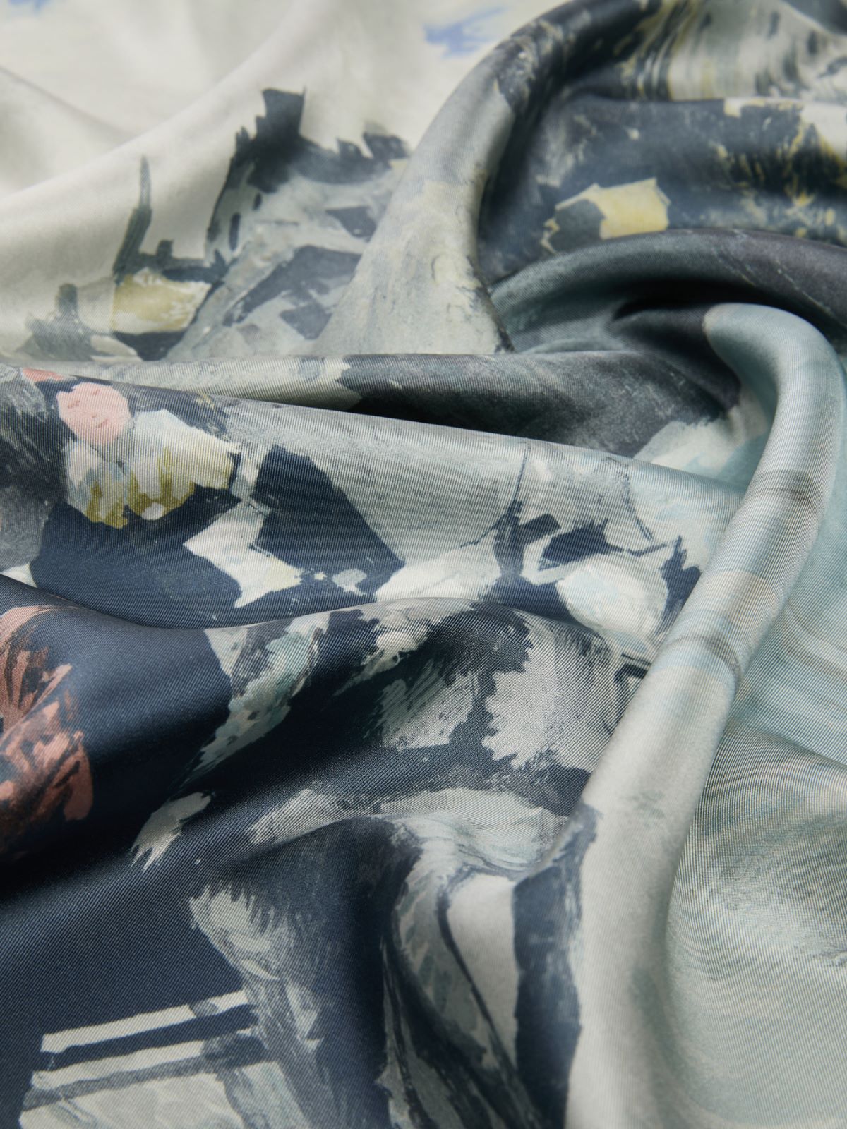 Tuch aus Seidentwill - NACHTBLAU - Max Mara - 3