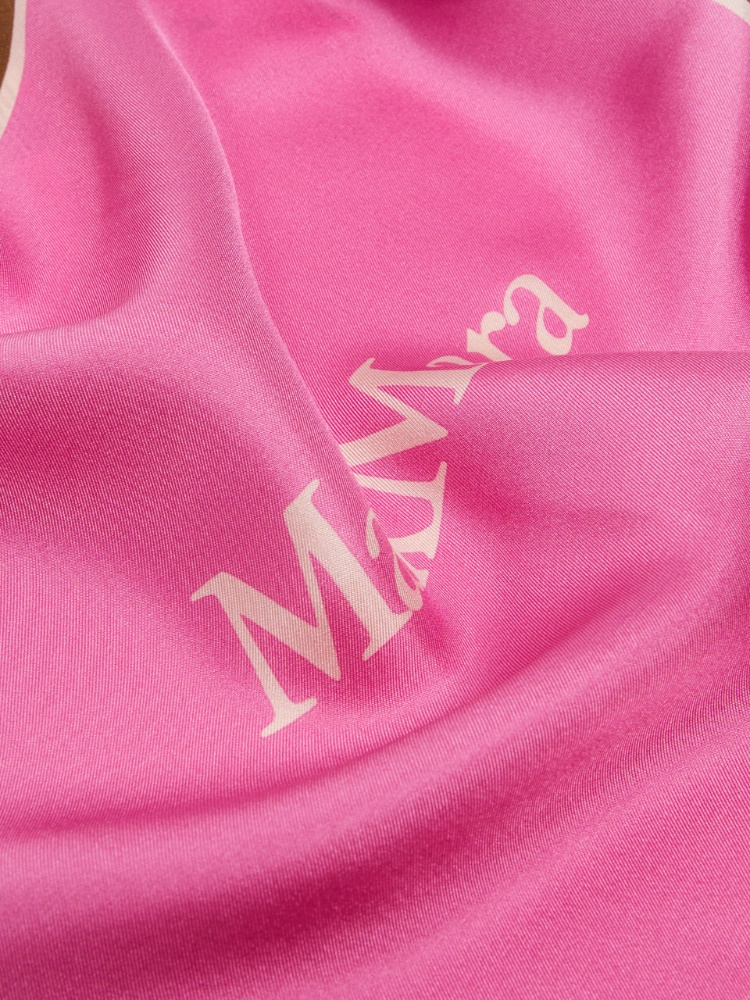 Printed silk pocket square - ANTIQUE ROSE - 3