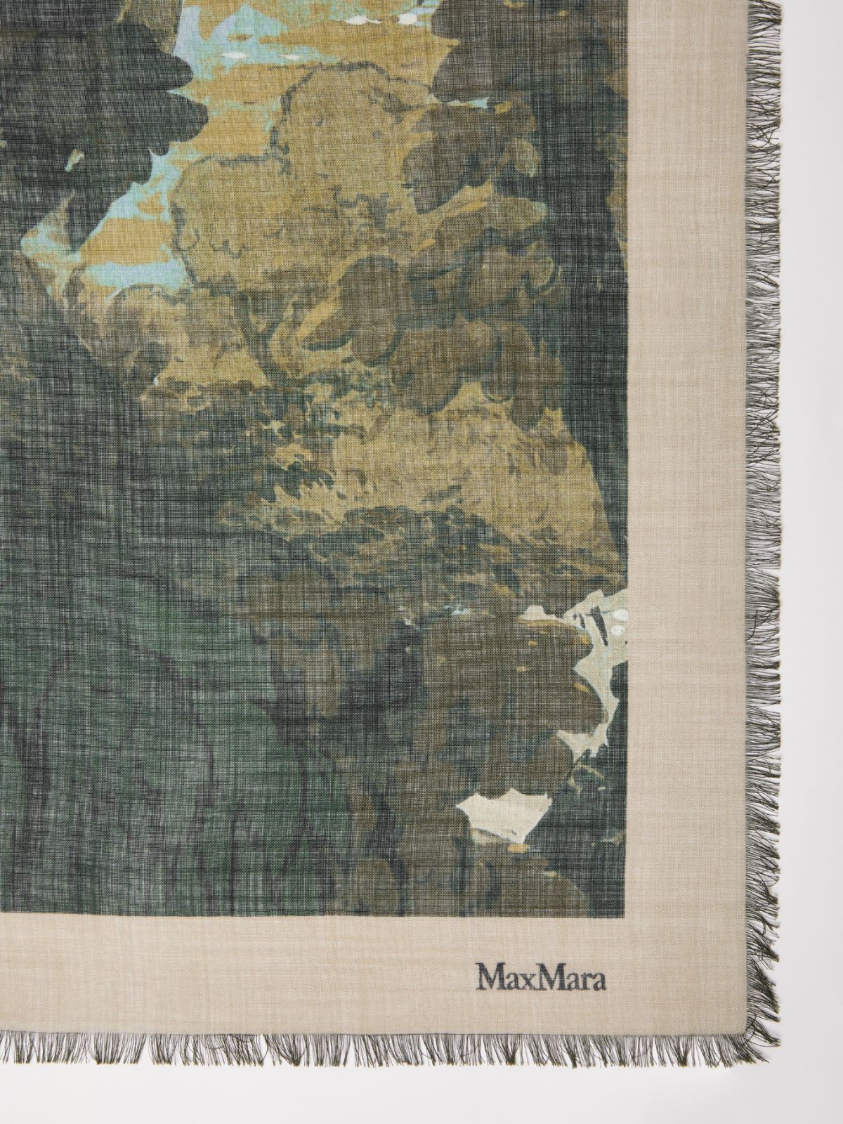 Wool and silk shawl - BEIGE - Max Mara - 2