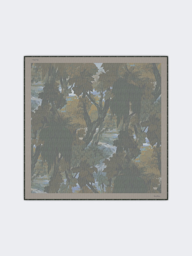 Wool and silk shawl