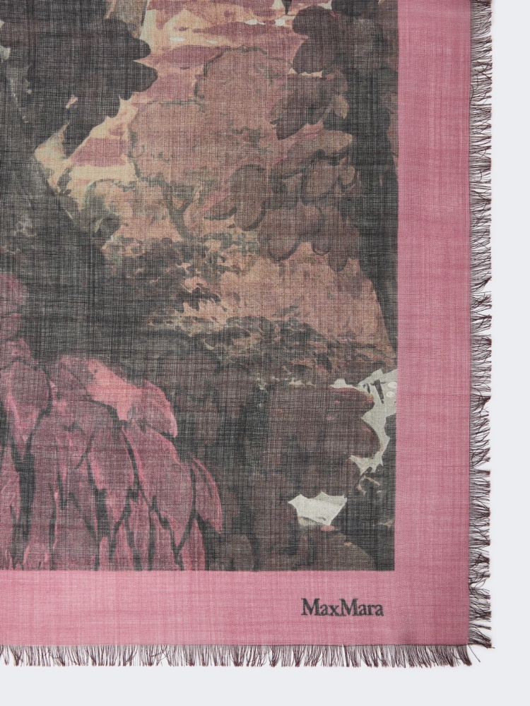 Schal aus Wolle und Seide - ROSA SCHATTIERT - Max Mara - 2