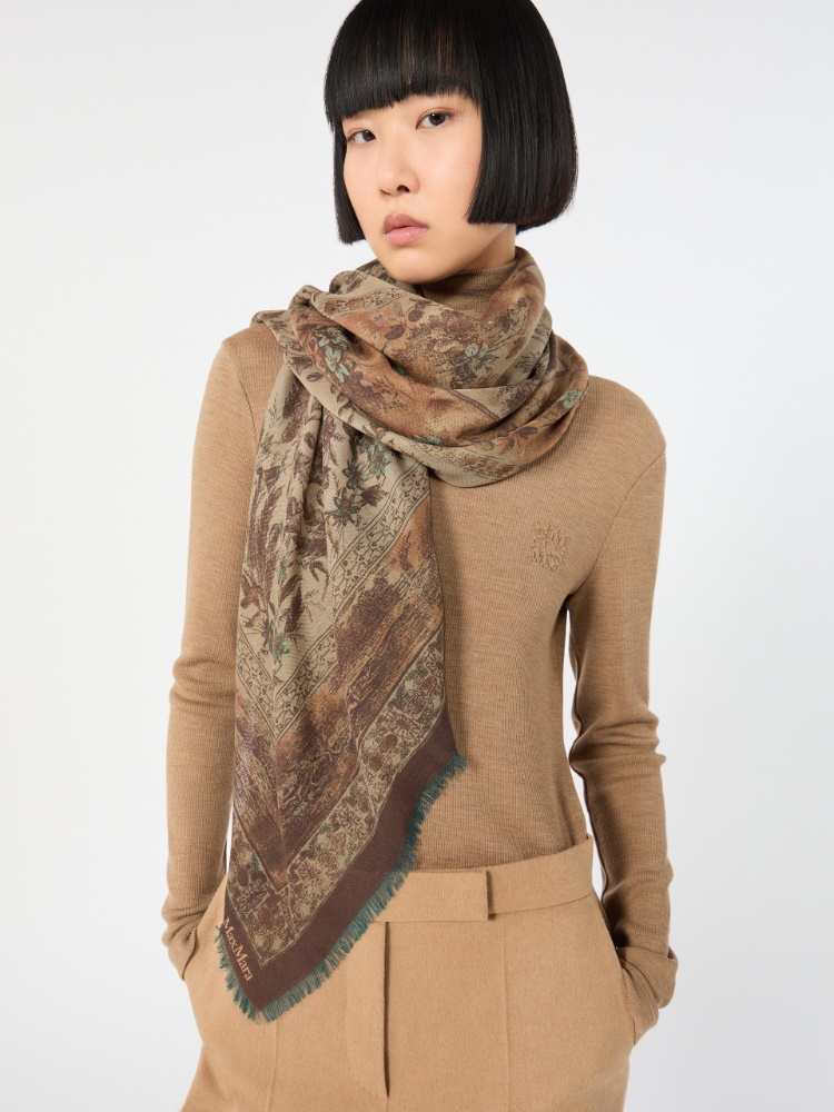 Schal aus Wolle und Seide - ZARTGELB - Max Mara - 4