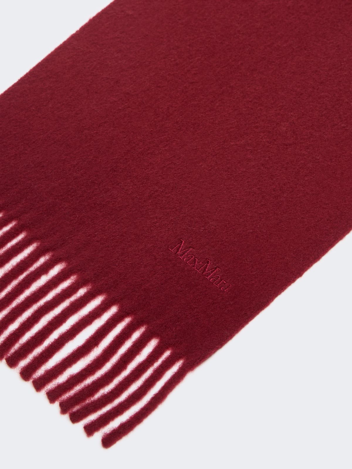 Yarn-dyed wool scarf - BORDEAUX - Max Mara - 2