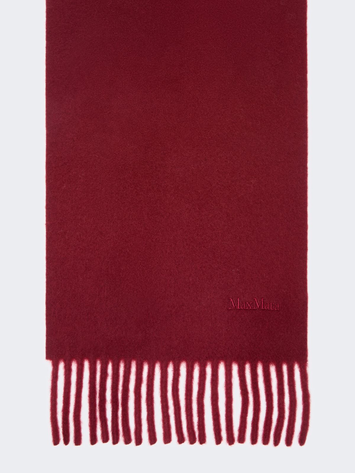 Yarn-dyed wool scarf - BORDEAUX - Max Mara