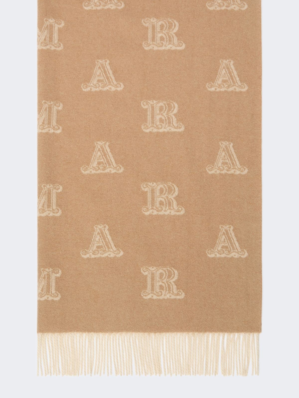 Sable cashmere stole - CAMEL