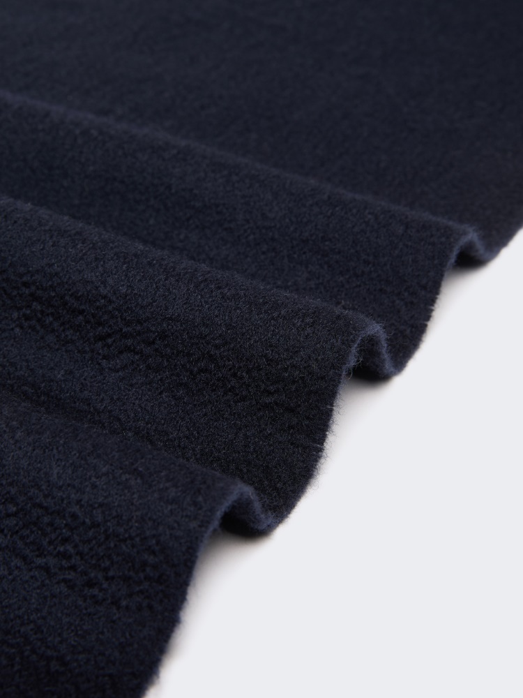 Monogram-embroidered cashmere stole - ULTRAMARINE - 3